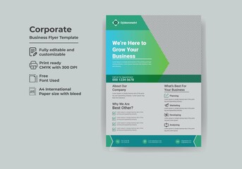 Obraz premium Modern corporate flyer template