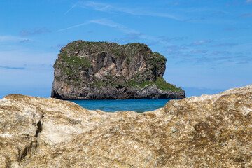 Naklejka premium Wild beach of northern Spain
