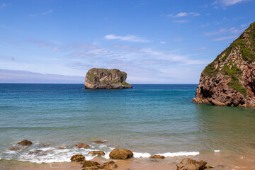 Wild beach of northern Spain