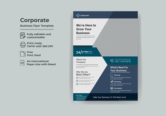 Obraz premium Modern corporate flyer template design