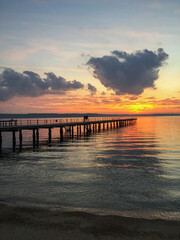 Fototapeta na wymiar Sunset on the Adriatic sea