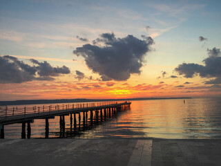 Fototapeta na wymiar Sunset on the Adriatic sea