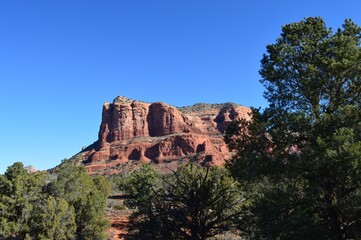 Red red mountains in Arizona, USA