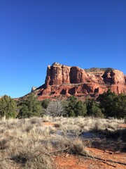 Red red mountains in Arizona, USA