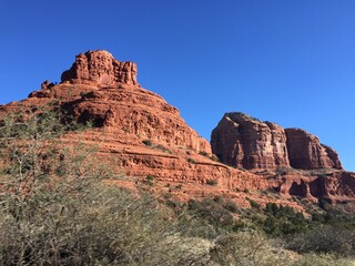 Red red mountains in Arizona, USA