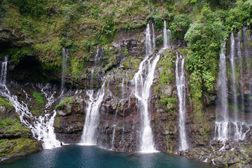 Fototapeta na wymiar Cascade Langevin (île de la Réunion) 
