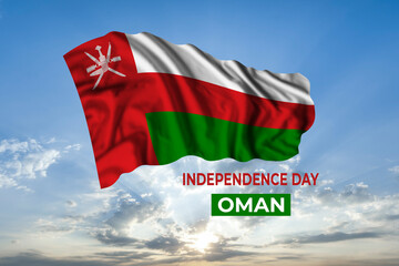 Oman independence day card