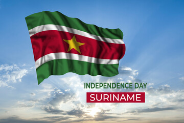 Suriname independence day card