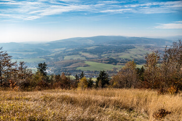 czech countryside landscape in autumn