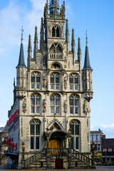Fototapeta na wymiar town hall of gouda, The Netherlands