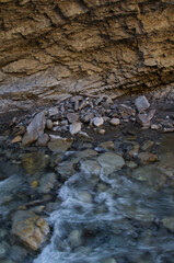 A Stream flowing through Johnston Canyon