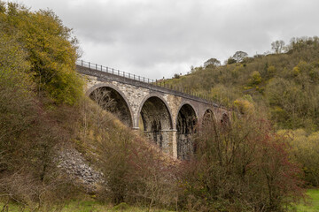 Fototapeta premium Looking up at the Monsal Head viaduct