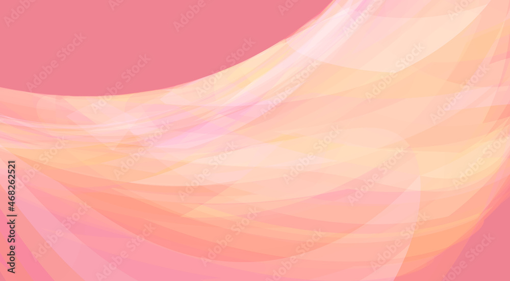 Poster light orange wave on mauvelous background. artistic graphics