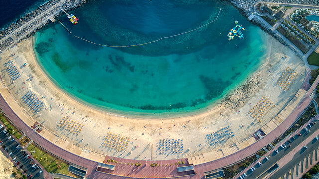 Vista a&eacute;rea playa de Amadores, Gran Canaria, Canarias,