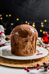 Christmas Delicious Sweet Cookie Cake Xmas Tree Panetone Bread Santa Claus Caramel Macaron Chocolate Theme