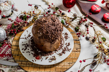 Christmas Delicious Sweet Cookie Cake Xmas Tree Panetone Bread Santa Claus Caramel Macaron Chocolate Theme