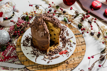 Christmas Delicious Sweet Cookie Cake Xmas Tree Panetone Bread Santa Claus Caramel Macaron Chocolate Theme