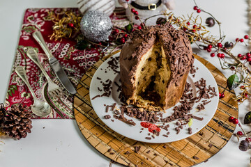 Christmas Delicious Sweet Cookie Cake Xmas Tree Panetone Bread Santa Claus Caramel Macaron Chocolate Theme