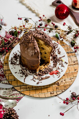 Christmas Delicious Sweet Cookie Cake Xmas Tree Panetone Bread Santa Claus Caramel Macaron Chocolate Theme