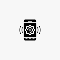 smartphone icon. smartphone vector icon on white background
