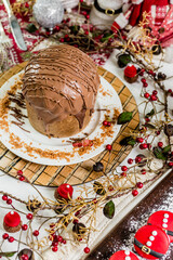 Christmas Delicious Sweet Cookie Cake Xmas Tree Panetone Bread Santa Claus Caramel Macaron Chocolate Theme