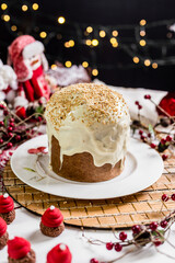 Christmas Delicious Sweet Cookie Cake Xmas Tree Panetone Bread Santa Claus Caramel Macaron Chocolate Theme