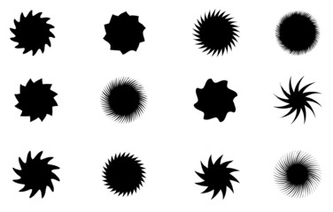 Sunburst vector badges
