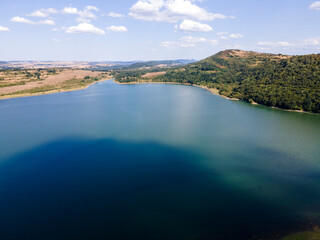 Aerial view of Krapets Reservoir, Bulgaria