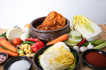 대한민국 대표음식인 신선하고 맛있는 김장,김치와 재료