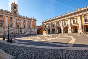 Fototapeta na wymiar The Capitol: site of the Major of Rome