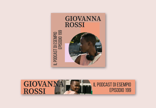 Banner Web di podcast moderni