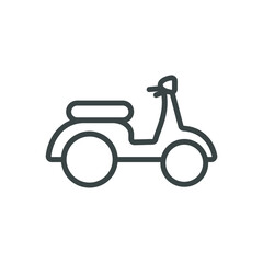Fototapeta premium transportation vehicle simple line icon
