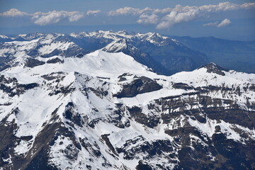 Naklejka premium Swiss Bernese Alps. View on the Jungfrau