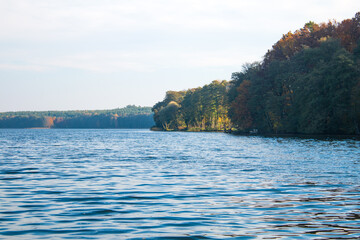 
Łubowo Lake in Poland in the fall