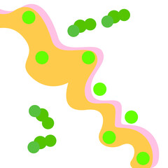 abstract color background isolated on white background