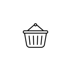 Shopping basket  icon, Shopping basket sign vector