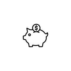 Piggy Bank icon, Piggy Bank sign vector