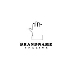 Obraz premium glove design logo template icon illustration