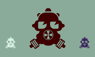 mask protection logo icon