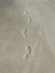 footprint in the sand