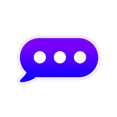 bubble chat icon on a white background