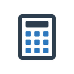 Accounting calculate math icon
