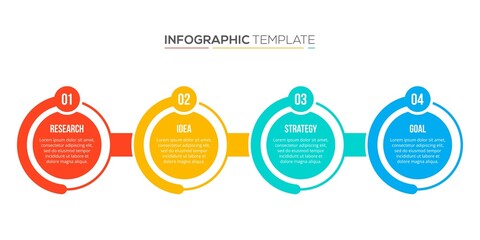 Business steps workflow layout diagram infographic presentation concept