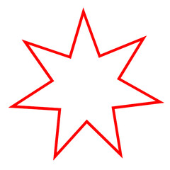 Shape star object promo label signage frame