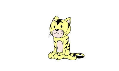 虎イラスト　年賀状に最適　2020