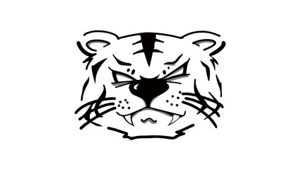 虎イラスト　年賀状に最適　2022年