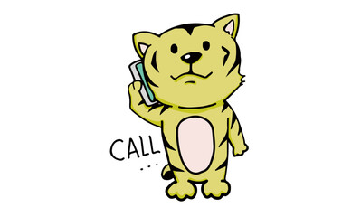 虎イラスト　年賀状に最適　2022年