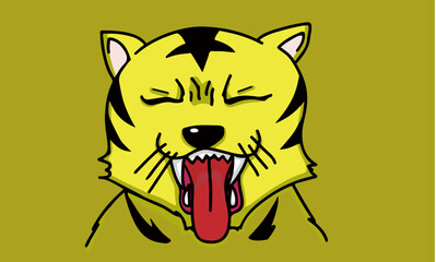 虎イラスト　年賀状に最適　2022年