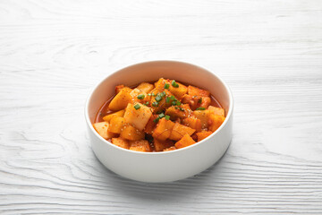 대한민국 대표음식 맛있고 신선한 김장 김치 깍두기 무우김치