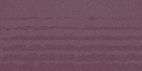 Abstract background with organic patterns with  lines, drops. Crimson backdrop of the diffusion reaction. Linear design with biological forms. Structure of cells, labyrinth, coral, stains. Vector.